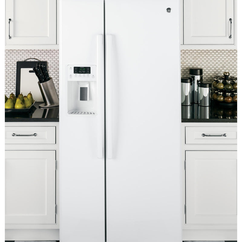 GE 33-inch, 23.2 cu. ft. Side-by-Side Refrigerator with Ice and Water GSS23GGKWW IMAGE 7