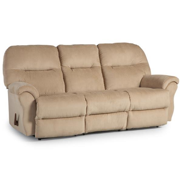 Best Home Furnishings Bodie Reclining Fabric Sofa Bodie S760RA4 Reclining Sofa (Beige) IMAGE 1