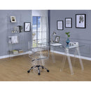  Coaster Furniture Amaturo 801436 Acrylic Adjustable Home Office Desk Chair - Clear IMAGE 9