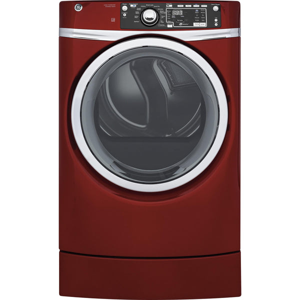 GE 8.3 cu. ft. Electric Dryer with Steam GFD49ERPKRR IMAGE 1