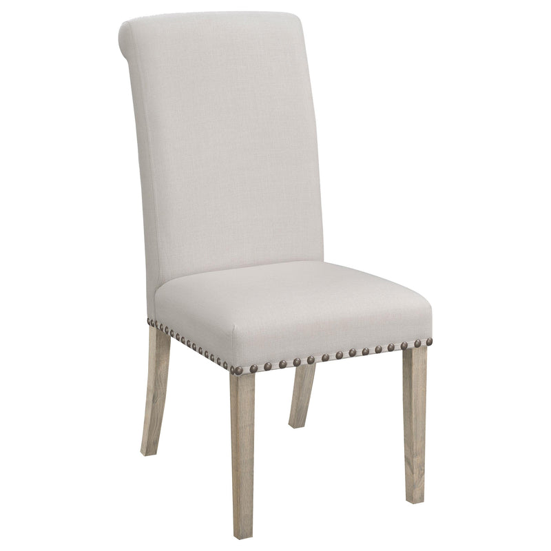  Coaster Furniture Salem 190152 Fabric Upholstered Dining Side Chair - Beige (Set of 2) IMAGE 1