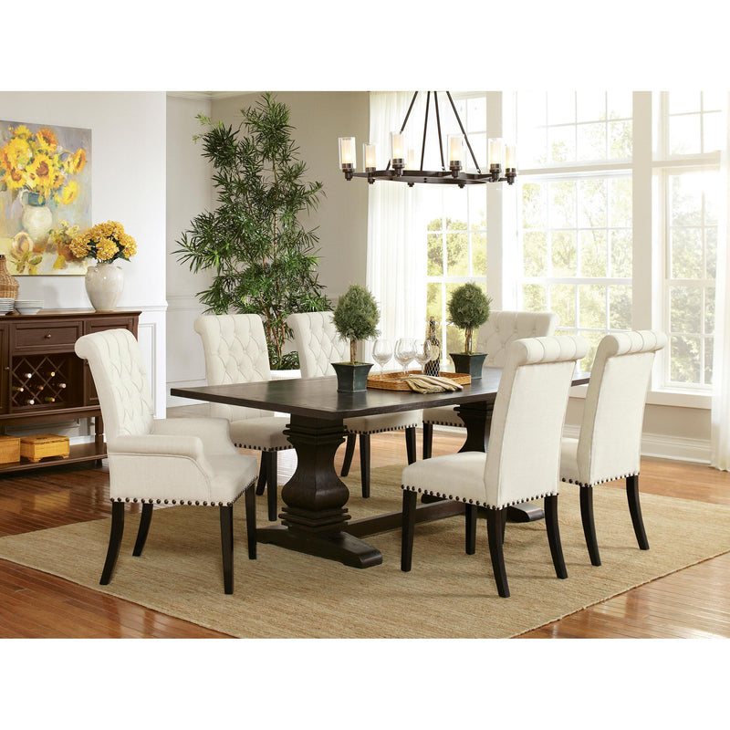 Coaster Furniture Alana 190163 Fabric Upholstered Dining Arm Chair - Beige IMAGE 9