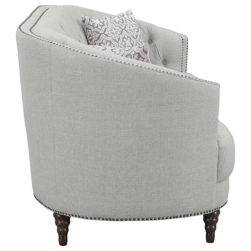 Coaster Furniture Avonlea 505641 Upholstered Sloped Arm Sofa - Grey Fabric IMAGE 8