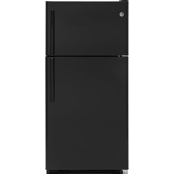 GE 31-inch, 20.8 cu.ft. Top Freezer Refrigerator Freestanding with SpillProof Glass Shelves GTS21FGKBB IMAGE 1
