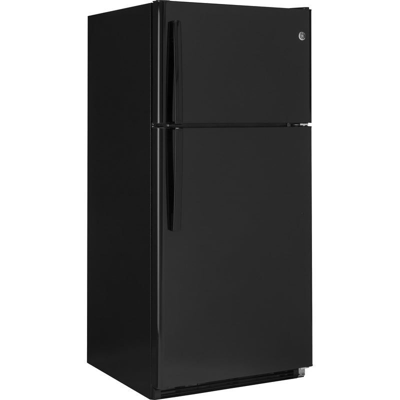 GE 31-inch, 20.8 cu.ft. Top Freezer Refrigerator Freestanding with SpillProof Glass Shelves GTS21FGKBB IMAGE 2