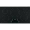  GE 36-inch Built-In Electric Cooktop JP3036DLBB IMAGE 1