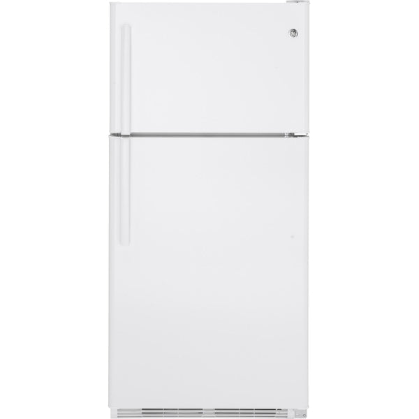 GE 31-inch, 20.8 cu.ft. Top Freezer Refrigerator Freestanding with SpillProof Glass Shelves GTS21FGKWW IMAGE 1