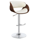  Coaster Furniture Dana 104966 Adjustable Bar Stool - Ecru and Chrome IMAGE 1