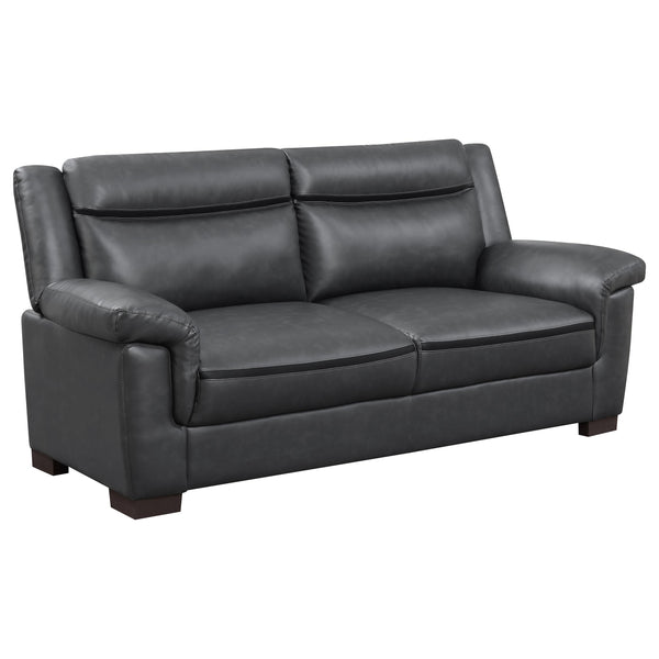 Coaster Furniture Arabella Stationary Leatherette Sofa 506591 IMAGE 1