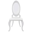  Coaster Furniture Anchorage 107872N Upholstered Dining Chair - Cream White (Set of 2) IMAGE 2