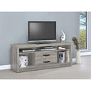  Coaster Furniture Burke 701024 2-Drawer Engineered Wood 59" TV Stand - Grey Driftwood IMAGE 8