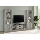  Coaster Furniture Burke 701024 2-Drawer Engineered Wood 59" TV Stand - Grey Driftwood IMAGE 9