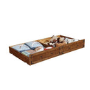  Coaster Furniture Oakdale 300676 Wood Storage Trundle - Rustic Honey IMAGE 3