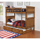  Coaster Furniture Oakdale 300676 Wood Storage Trundle - Rustic Honey IMAGE 4