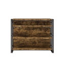  Coaster Furniture Renaldi 130071 3-shelf Home Bar Wine Cabinet - Rustic Nutmeg IMAGE 2