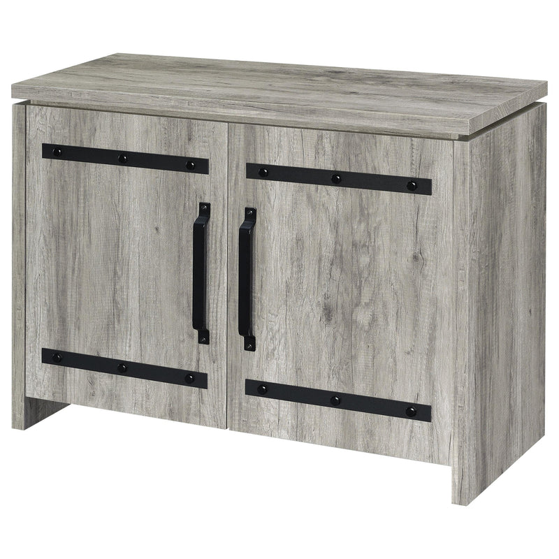  Coaster Furniture Enoch 950785 2-door Engineered Wood Accent Cabinet - Grey Driftwood IMAGE 4