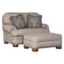 Mayo Furniture Fabric Ottoman 3620F50 Ottoman - Namaste Smolder IMAGE 2