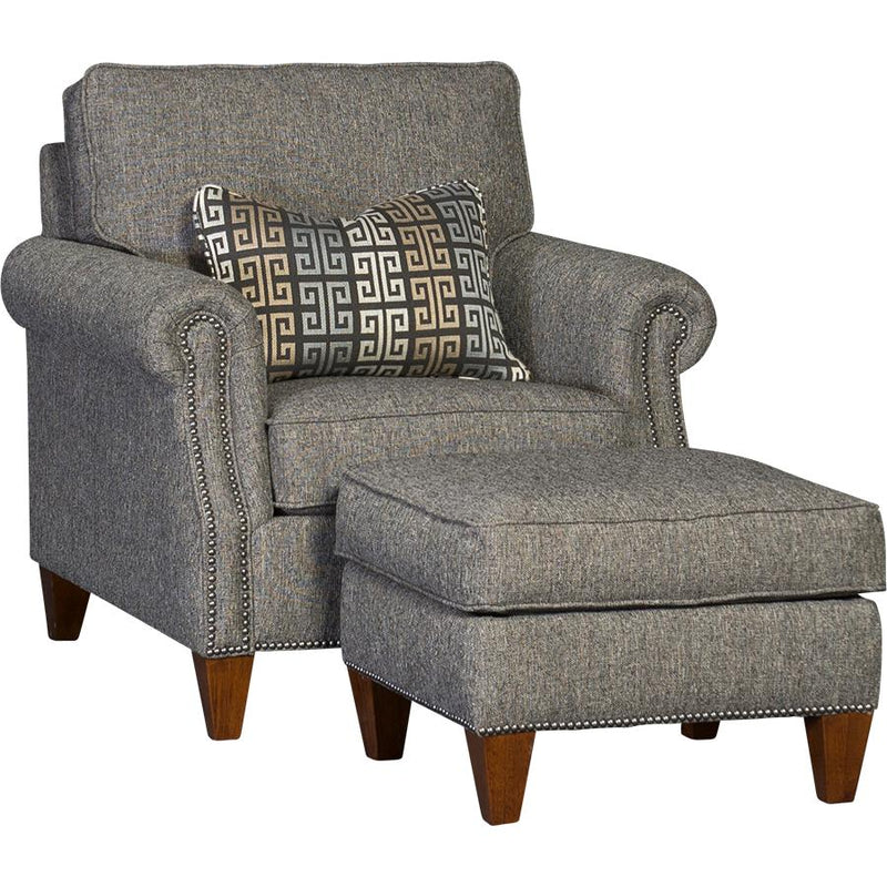 Mayo Furniture Stationary Fabric Chair 3311F40 Chair - Highline Granite IMAGE 2