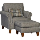 Mayo Furniture Fabric Ottoman 3311F50 Ottoman - Highline Granite IMAGE 2