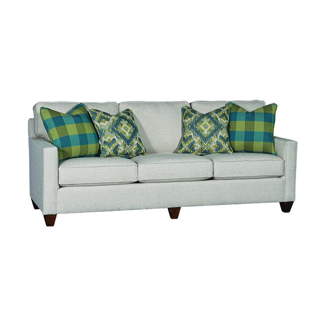 Mayo Furniture Stationary Fabric Sofa 3830F10 Sofa - Howell Flax IMAGE 1