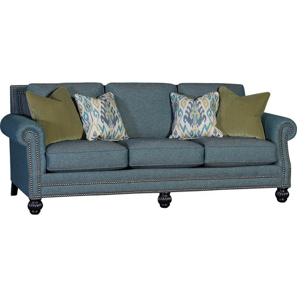 Mayo Furniture Stationary Fabric Sofa 4300F10 Sofa - Market Teal IMAGE 1