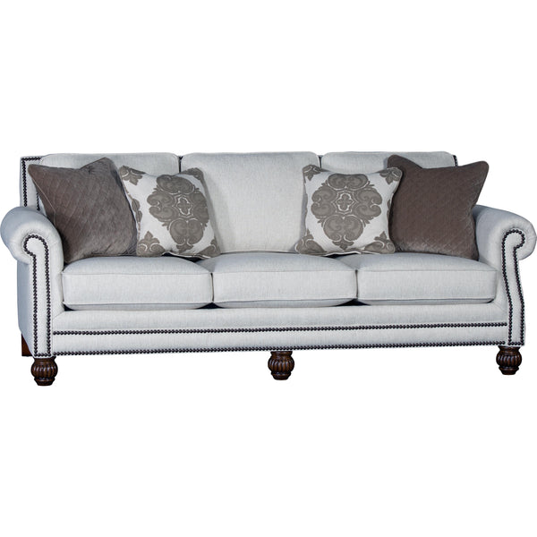 Mayo Furniture Stationary Fabric Sofa 4300F10 Sofa - Downton Gypsum IMAGE 1