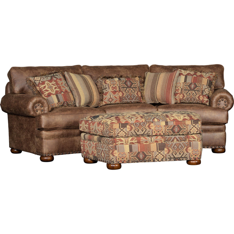 Mayo Furniture Fabric Ottoman 7500F51 Cocktail Ottoman - Havasu Saddle IMAGE 2