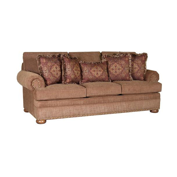 Mayo Furniture Stationary Fabric Sofa 7500F10 Sofa - Cayman Oak IMAGE 1