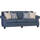 Mayo Furniture Stationary Fabric Sofa 9000F10 Sofa - Highline Navy IMAGE 1