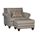 Mayo Furniture Stationary Fabric Chair 9000F40 Chair - Runaround Beige IMAGE 2