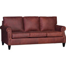 Mayo Furniture Stationary Leather Sofa 3311L Sofa - Flea Market Oxblood IMAGE 1