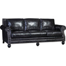Mayo Furniture Stationary Leather Sofa 4300L10 Sofa - Monte Cristo Coal IMAGE 1