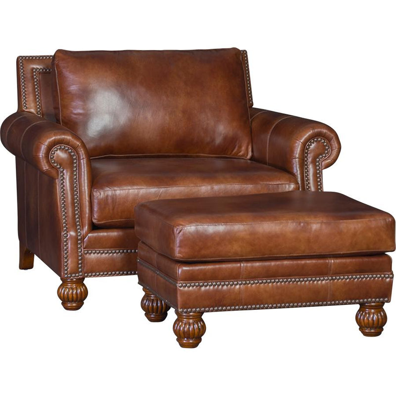Mayo Furniture Stationary Leather Chair 4300L40 Chair - Heirloom Chimera IMAGE 2