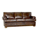Mayo Furniture Stationary Leather Sofa 7500L10 Sofa - Brown IMAGE 1