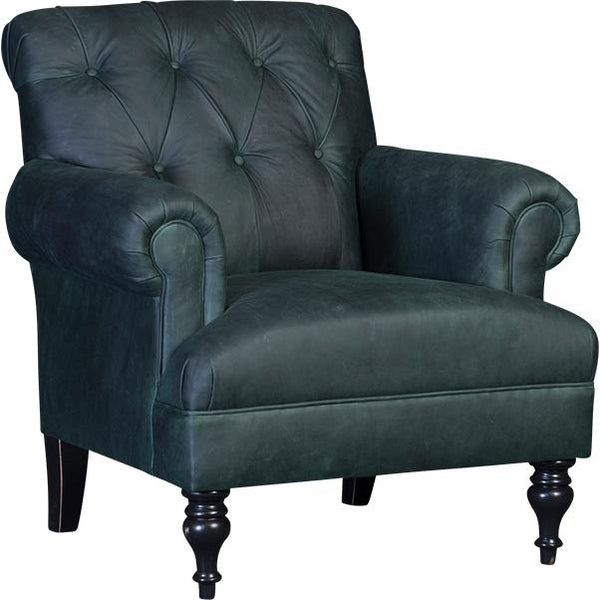 Mayo Furniture Stationary Leather Chair 3419L40 Chair - Flea Market Lagoon IMAGE 1