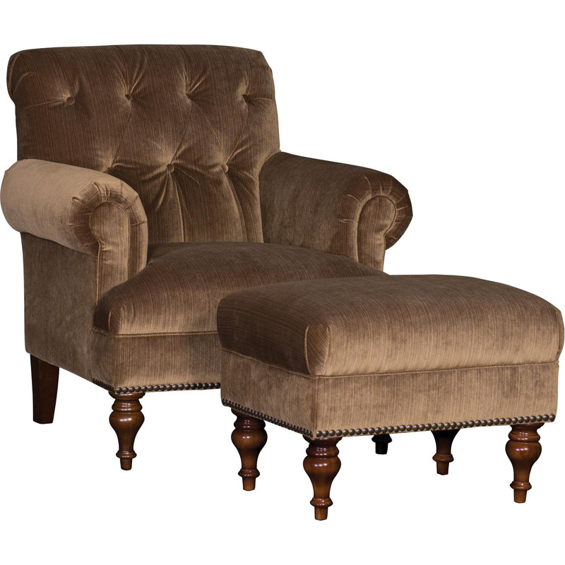 Mayo Furniture Stationary Fabric Chair 3419F40 Chair - Striato Chestnut IMAGE 2