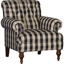 Mayo Furniture Stationary Fabric Chair 3419F40 Chair - Buffalo Check Black IMAGE 1