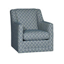 Mayo Furniture Swivel Glider Fabric Chair 4000F43 Swivel Glider - Parquet Indigo IMAGE 1