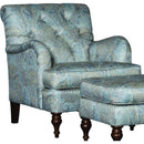 Mayo Furniture Stationary Fabric Chair 7070F40 Chair - Paisley Opal IMAGE 1