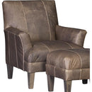 Mayo Furniture Stationary Leather Chair 8631L40 Chair - Tenby Putty IMAGE 1