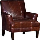 Mayo Furniture Stationary Leather Chair 8631L40 Chair - Monte Cristo Chestnut IMAGE 1