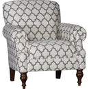 Mayo Furniture Stationary Fabric Chair 8960F40 Chair - Dash Pewter IMAGE 1