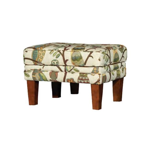 Mayo Furniture Fabric Ottoman 9820F50 Ottoman - Wise Guy Autumn IMAGE 1
