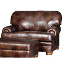 Mayo Furniture Stationary Leather Chair 3620L40 Chair - Heirloom Bach Brown IMAGE 1