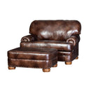 Mayo Furniture Leather Ottoman 3620L50 Ottoman - Heirloom Bach Brown IMAGE 2