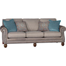 Mayo Furniture Stationary Fabric Sofa 4300LF10 Sofa - Ocala Pecan IMAGE 1