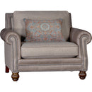 Mayo Furniture Stationary Fabric Chair 4300LF40 Chair - Ocala Pecan IMAGE 1