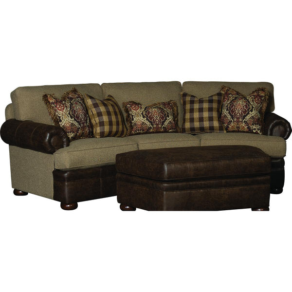 Mayo Furniture Stationary Fabric Sofa 7500LF11 Sofa - Southpaw Caramel IMAGE 1