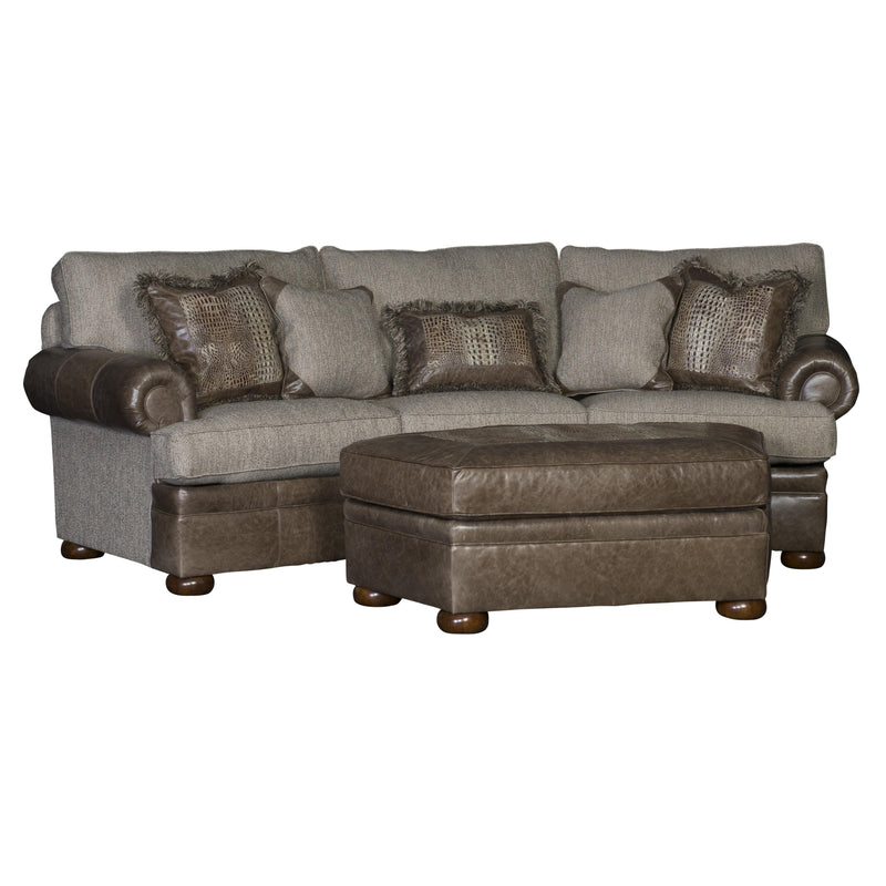 Mayo Furniture Stationary Fabric Sofa 7500LFA11 Sofa - Back Nine Bunker IMAGE 2