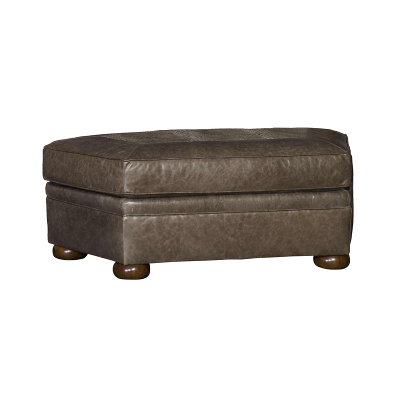 Mayo Furniture Leather Ottoman 7500LFA51 Table Ottoman - Caprieze Flint IMAGE 1